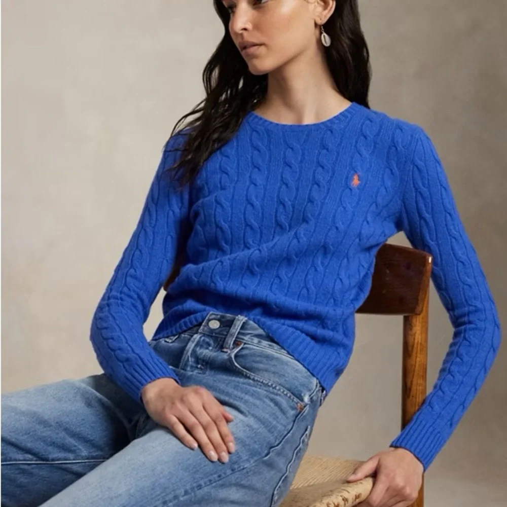 POLO RALPH LAUREN Blue Knit Sweater M